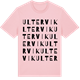 Pink Cotton t-shirt med Ultervik ordlek t-shirt