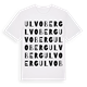 White t-shirt med Ulvoberg ordlek t-shirt