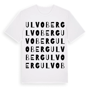 Ulvoberg ordlek t-shirt – ekologisk bomull t-shirt från Pinshirt