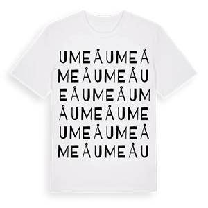 Umeå ordlek t-shirt – ekologisk bomull t-shirt från Pinshirt