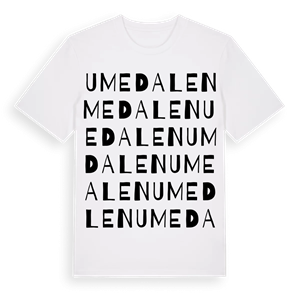 Umedalen ordlek t-shirt – ekologisk bomull t-shirt från Pinshirt