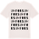 Vintage White t-shirt med Umfors ordlek t-shirt