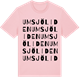 Pink Cotton t-shirt med Umsjöliden ordlek t-shirt