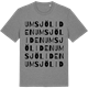 Mid Heather Gray t-shirt med Umsjöliden ordlek t-shirt