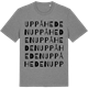 Mid Heather Gray t-shirt med Uppå Heden ordlek t-shirt