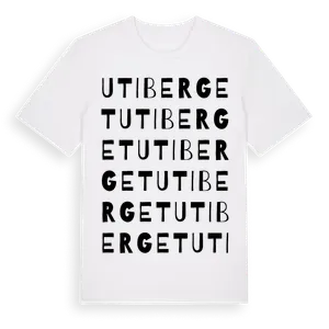 Utiberget ordlek t-shirt – ekologisk bomull t-shirt från Pinshirt