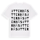 White t-shirt med Utternäs ordlek t-shirt