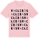 Pink Cotton t-shirt med Vackerås ordlek t-shirt