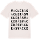 Vintage White t-shirt med Vackerås ordlek t-shirt