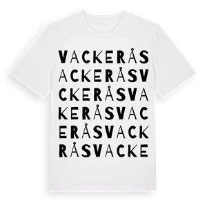 Vackerås ordlek t-shirt – ekologisk bomull t-shirt från Pinshirt