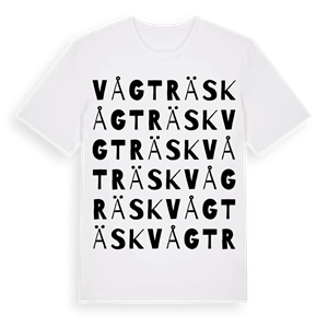 Vågträsk ordlek t-shirt – ekologisk bomull t-shirt från Pinshirt