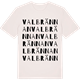 Vintage White t-shirt med Valbrännan ordlek t-shirt