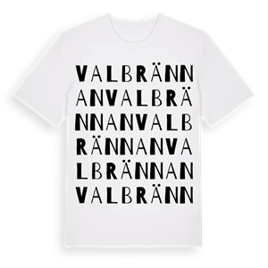 Valbrännan ordlek t-shirt – ekologisk bomull t-shirt från Pinshirt