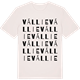 Vintage White t-shirt med Vállie ordlek t-shirt