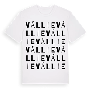 Vállie ordlek t-shirt – ekologisk bomull t-shirt från Pinshirt