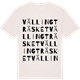 Vintage White t-shirt med Vällingträsket ordlek t-shirt