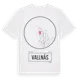 White t-shirt med Vallnäs t-shirt