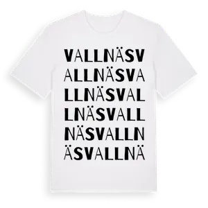Vallnäs ordlek t-shirt – ekologisk bomull t-shirt från Pinshirt