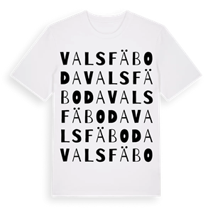 Valsfäboda ordlek t-shirt – ekologisk bomull t-shirt från Pinshirt