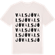 Vintage White t-shirt med Valsjö ordlek t-shirt