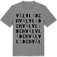 Mid Heather Gray t-shirt med Välvliden ordlek t-shirt