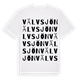 White t-shirt med Välvsjön ordlek t-shirt