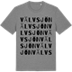 Mid Heather Gray t-shirt med Välvsjön ordlek t-shirt