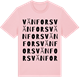 Pink Cotton t-shirt med Vänfors ordlek t-shirt