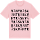 Pink Cotton t-shirt med Vänträsk ordlek t-shirt