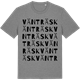 Mid Heather Gray t-shirt med Vänträsk ordlek t-shirt