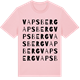 Pink Cotton t-shirt med Vapsberg ordlek t-shirt