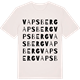 Vintage White t-shirt med Vapsberg ordlek t-shirt