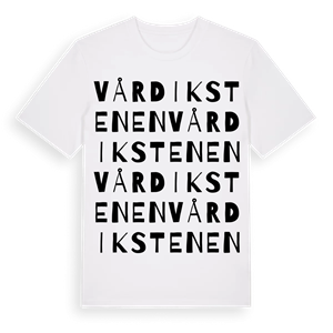 Vårdikstenen ordlek t-shirt – ekologisk bomull t-shirt från Pinshirt