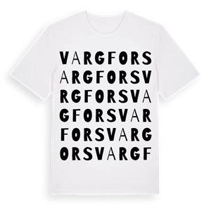 Vargfors ordlek t-shirt – ekologisk bomull t-shirt från Pinshirt
