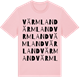 Pink Cotton t-shirt med Värmland ordlek t-shirt