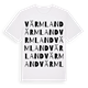 White t-shirt med Värmland ordlek t-shirt