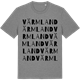 Mid Heather Gray t-shirt med Värmland ordlek t-shirt