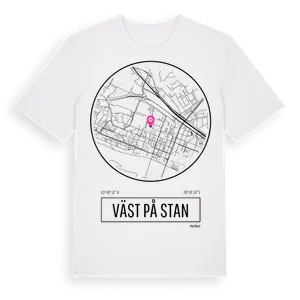 Väst På Stan t-shirt – ekologisk bomull t-shirt från Pinshirt