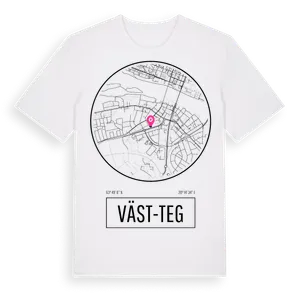 Väst-Teg t-shirt – ekologisk bomull t-shirt från Pinshirt
