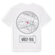 White t-shirt med Väst-Teg t-shirt