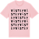 Pink Cotton t-shirt med Västby ordlek t-shirt