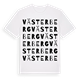 White t-shirt med Västerberg ordlek t-shirt
