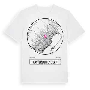 Västerbottens Län t-shirt – ekologisk bomull t-shirt från Pinshirt