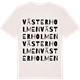 Vintage White t-shirt med Västerholmen ordlek t-shirt