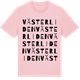 Pink Cotton t-shirt med Västerliden ordlek t-shirt