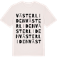 Vintage White t-shirt med Västerliden ordlek t-shirt