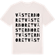 Vintage White t-shirt med Västernoret ordlek t-shirt