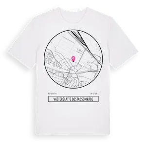 Västerslätts Bostadsområde t-shirt – ekologisk bomull t-shirt från Pinshirt