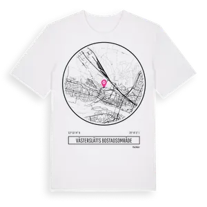 Västerslätts Bostadsområde t-shirt – ekologisk bomull t-shirt från Pinshirt