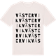 Vintage White t-shirt med Västervik ordlek t-shirt
